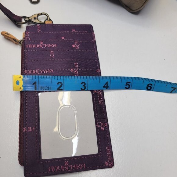 Anuschka Leather Handbag Bronze Gold Handpainted Triple Compartment Handbag - Picture 16 of 16